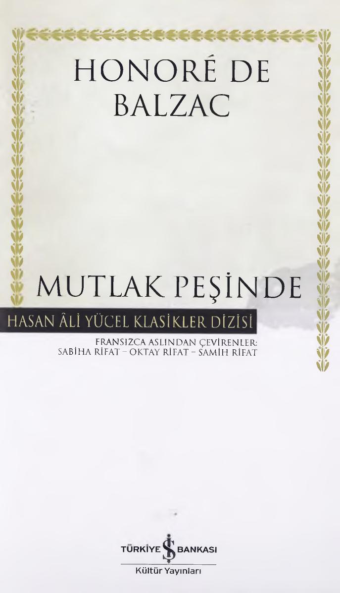 Mutlak Peşinde Kitap Kapağı