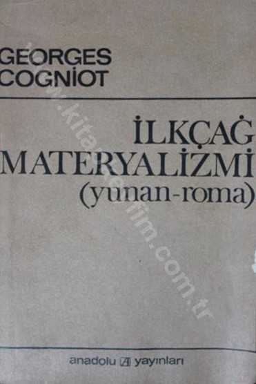 İlk Çağ Materyalizmi Kitap Kapağı