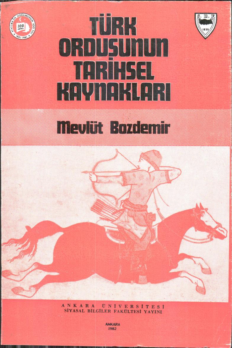 Türk Ordusunun Tarihsel Kaynakları Kitap Kapağı