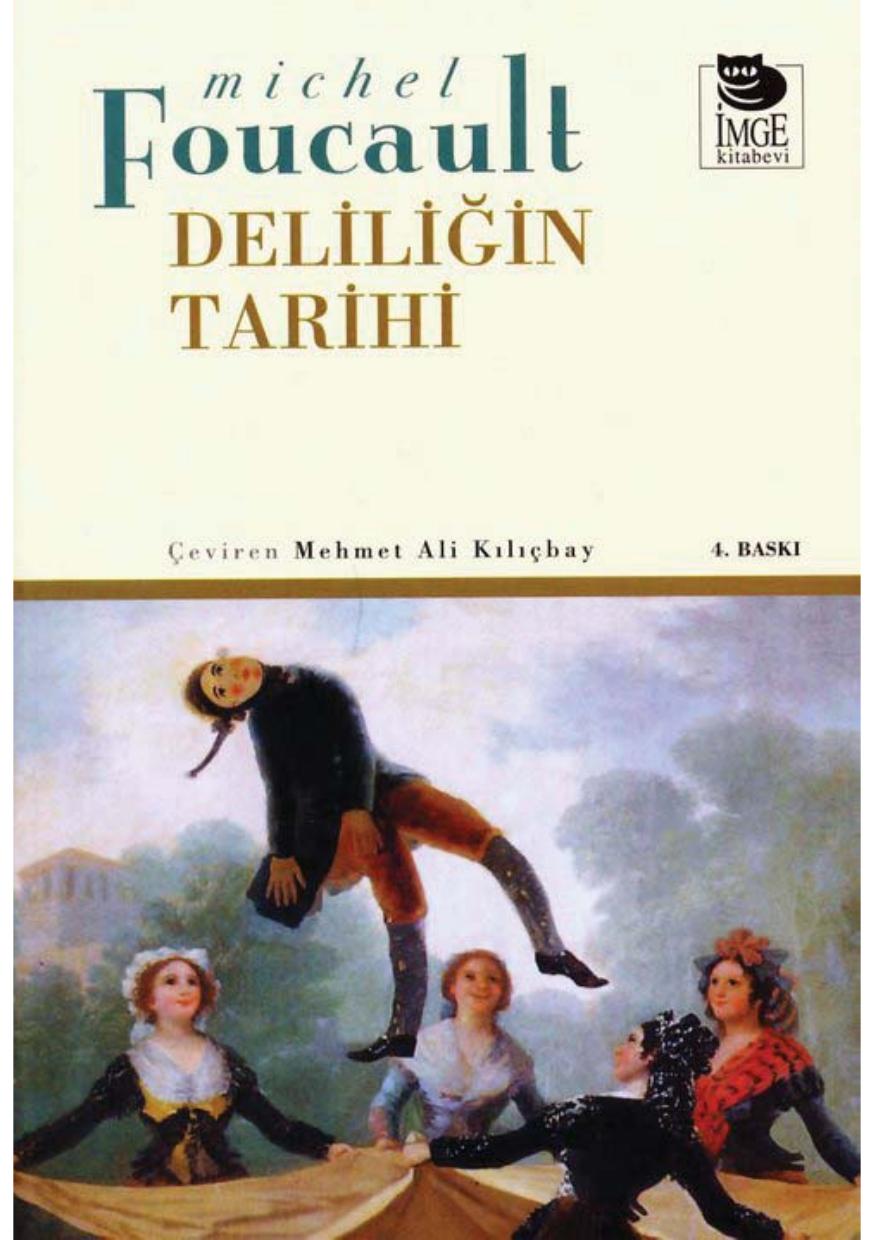 Deliliğin Tarihi Kitap Kapağı