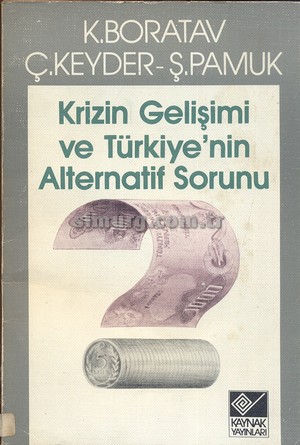 Kriz Gelir Dağılımı ve Türkiyenin Alternatif Sorunu Kitap Kapağı