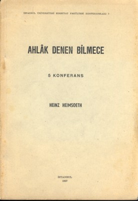 Ahlâk Denen Bilmece (Beş Konuşma) Kitap Kapağı